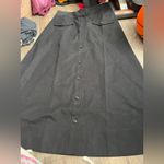 Tuckernuck NWOT  Elegant Black Button-Down midi Skirt size 8 Photo 6