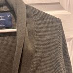 American Eagle American Eagle Outfitters Womens Olive Green Waffle Knit Cardigan Sweater Large Photo 4