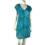Style & Co Tie Dye Stripe V Neck Dress Medium Photo 3