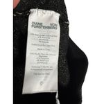 Diane Von Furstenberg  Verdi Black Geometric Print Knit Flare Leg High Rise Pants Photo 13