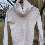 Karen Millen  Ivory Turtleneck Cowl Neck Knit Sweater Preppy Cottagecore Boho Photo 0