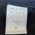 Rag and Bone Raja Midnight Blue Skinny Embroidered Low Waist Denim Jeans Pants 25 Photo 4