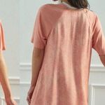 Anthropologie Saturday Sunday  Peach Caspian Tunic Shirt Dress Sz L Boho Beachy Photo 0