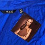 IMAN Global Chic NWT Size 4X Royal Blue Open Front Rayon Knit Cardigan Jacket Photo 3