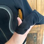Lululemon Cuddle Up Jacket Black (White Trim) Size 4 Photo 4