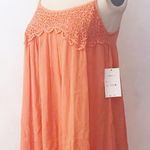 Crochet Bohemian Tunic Dress Orange Photo 1