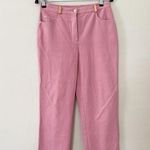 St. John High Waist Polo Sport Cropped Cotton Pink Trousers Pants Sz 6 Photo 0