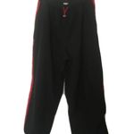 Just My Size  Women's Plus Activewear Pants Black Red Stripe Size 18W/20W Photo 0