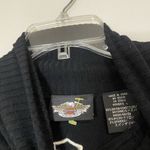 Harley Davidson knit long sleeve logo turtle neck black sweater womens large Photo 2