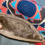 Authentic Wayuu Crossbody clutch with knitted flat cover colorful Peach Photo 3