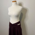 Victoria's Secret Burgundy Cutout Skirt High Waist Cutout Mini Flared A-Line XS Photo 2