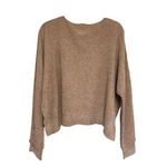 Harper Heritage NWT Francesca’s  Chenille Knit Crop V-Neck Tan Sweater - Size M Photo 1