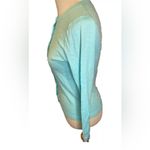 LORD & TAYLOR Cotton/Modal Sea Foam Green Cardigan Sweater Size X Photo 2