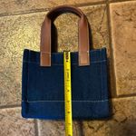 True Religion NWT Mini Denim bag with faux leather accents Photo 6