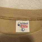 Source Unknown USA Festive Tan Sweater with Green and Red Accents Photo 5
