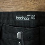 Boohoo Distressed Straight Black Jeans Photo 2