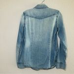 Gap Light Blue Denim Button Down Shirt women’s small western country casual Photo 6