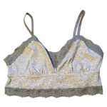 Aerie  Gray Lace Trim Adjustable Strap Pullover Bralette‎ Sz M NEW Photo 0