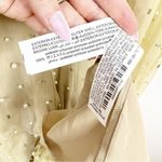 ZARA NWT Mesh Pearl Beaded Midi Dress XS/S Tan Photo 6