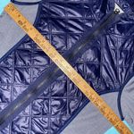 Athleta Aries quilted hooded thumbholes zip up weatherproof blue gray NEW size M Photo 7