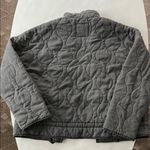 ZARA NWT  QUILTED HEAVY OVERSIZED FULL ZIP ACID WASH GRAY JACKET SMALL Photo 3