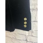 Breckenridge Women’s Vintage Black Velvet Classic Career Office Blazer Size 6 Photo 2