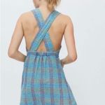Urban Outfitters  Blue Plaid Wrap Dress Photo 2