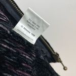 Vintage Icelandic Design Velvet Chenille Zip Up Cardigan Sweater Nordic Womens L Black Size L Photo 14