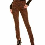 We Wore What NWT  The Icon Jeans Tiger Piped‎ Stiletto Split Hem Denim Size 24 Photo 4