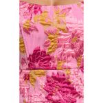 Showpo Brailey mini dress strapless in pink jacquard Floral Size 6 Photo 4
