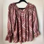 Belle Sky Belle + Sky Women’s Pink Paisley Blouse Size Large Photo 0