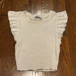 ZARA  Cropped Ruffle Sleeve Top Photo 0