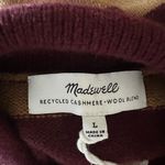 Madewell Cashmere Wool Knit Sweater Midi Dress Sz L Aroma Striped Long Sleeve Photo 10