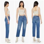 đź’•MOTHER SUPERIORđź’• Thrasher Skimp Jeans ~ It's A Small World 31 NWOT Blue Photo 2