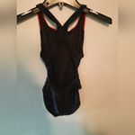 Sporti One Piece Swimsuit Sz 28 Ted Black Competition Swim Team Teen Red Photo 1