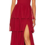 Lovers + Friends NEW Hattie Gown in Deep Red Photo 0