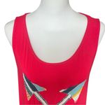 Judith March Dress Women’s Large Pink Trapeze Mini Length Double Arrows Swing Photo 4