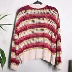 Pink republic Crocheted Cardigan. Multicolor Striped Photo 1