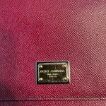 Dolce & Gabbana Authentic  Sicily Burgundy Leather Tote Photo 8