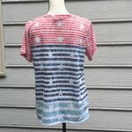 Onque Casuals Striped Patriotic Stars and Stripes Short Sleeve Tee Size L Photo 3
