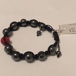 The Good Bead Black / Red Costume Beaded Bracelet Bead Adjustable $12.99 MSRP Photo 6