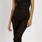 Stone Cold Fox  NAPLES black strapless jumpsuit WOMENS SIZE 0‎ linen tassel trim Photo 0