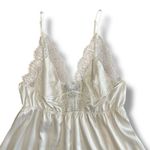 Victoria's Secret Victoria’s Secret Chantilly Lace Babydoll Slip Womens Size‎ S White Satin Photo 3