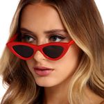 Red Cat Eye Sunglasses Photo 0