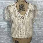 Gimmicks by BKE  Lace-Up Top Photo 0