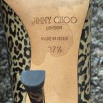 Jimmy Choo  Animal Print Heels with Black Accents Photo 10