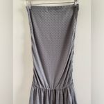 Ladies Of The Canyon Y2K Grey Heart Tube Top Ruffle Hem Mini Dress Size Large Gray Photo 6