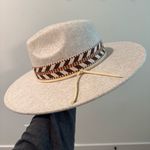 Free People  Kimi Rancher Hat Oatmeal/Rust One Size Photo 3