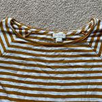 J.Crew Golden Yellow Striped Long Sleeve Shirt Photo 4