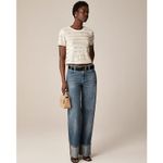 J.Crew Womens Crochet Ivory Short Sleeve Top Shirt Sequins Party Going Out Sz S Photo 1